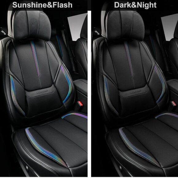 CAR PASS NAPPA LEATHER CAR SEAT COVERS - Picture 6 of 7